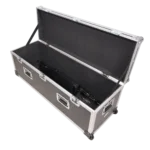 ProX ATA utility flight case showing low profile wheels and heavy-duty construction detail