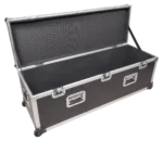 ProX ATA utility flight case with low profile wheels, heavy-duty storage road case exterior