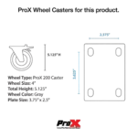 ProX ATA utility road case for four ETC Source Four Par Cans ellipsoidal lighting fixtures, side profile view