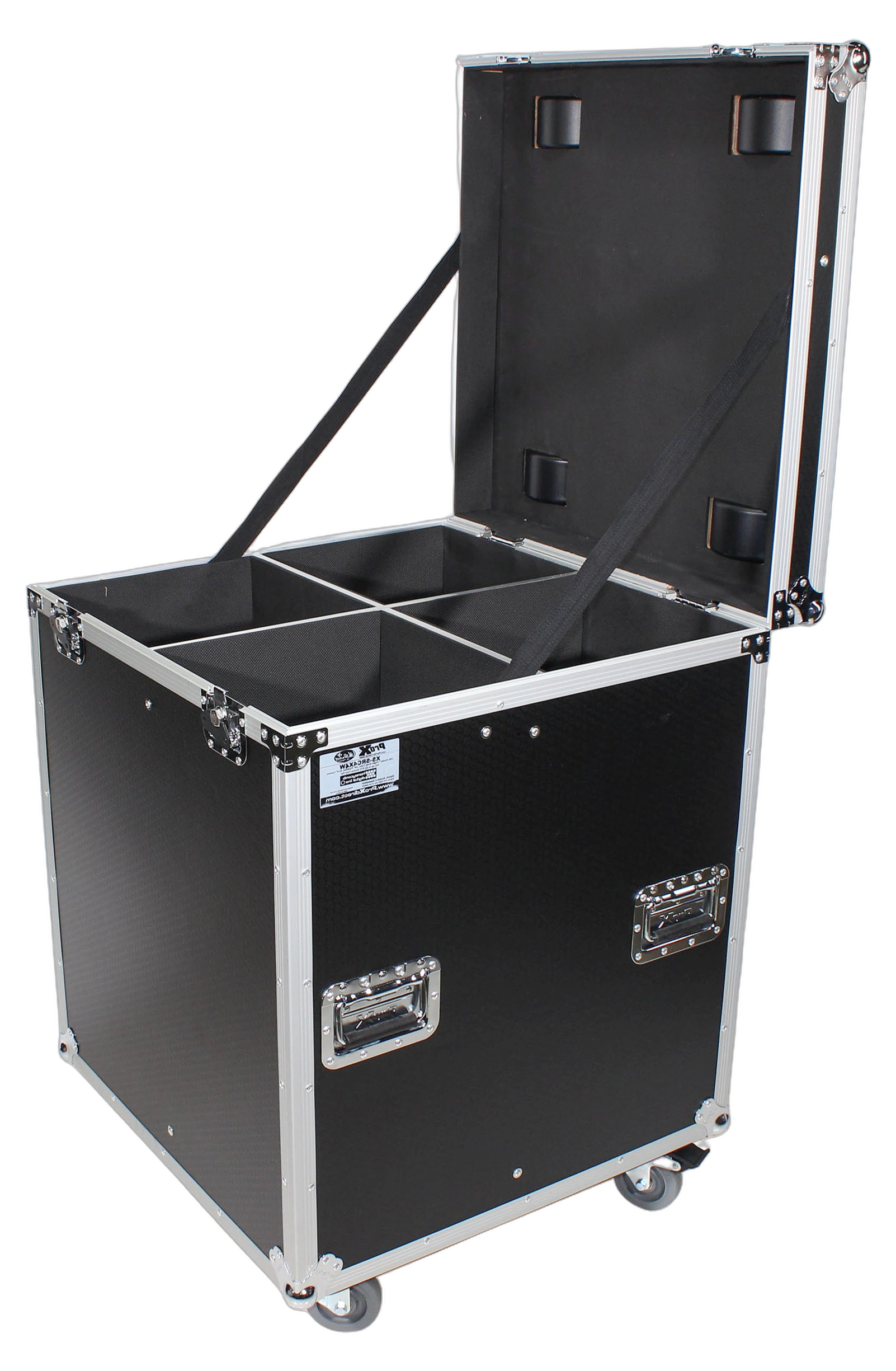 ProX ATA Utility Road Case Four ETC Source Four Par Cans ProX ATA utility road case designed for four ETC Source Four Par Cans ellipsoidal lighting fixtures with protective interior