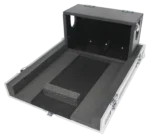 ProX ATA flight case for Yamaha QL1 digital audio mixer with doghouse compartment and caster wheels
