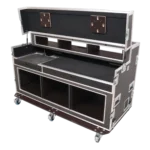 ProX Blackmagic ATEM 1M/E Advanced video controller panel with dual screens and 8U 3U rack configuration