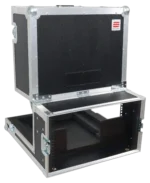 ProX Blackmagic ATEM 1 M/E flight case dimensional specifications diagram showing 3U and 6U compartment measurements