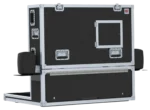 ProX flight case for BlackMagic ATEM 2ME production mixer showing protective foam interior detail