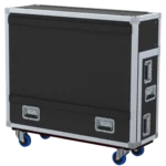 ProX flight case with BlackMagic ATEM 2ME production mixer and monitor in professional application setup