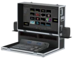 ProX flight case for BlackMagic ATEM 2ME production mixer with protective foam interior and hardware details