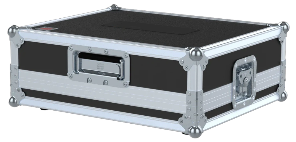 ProX Flight Case ATEM Television Studio Pro 4K ProX flight case for Blackmagic ATEM Television Studio Pro 4K mixer, side view showing handles and protective padding