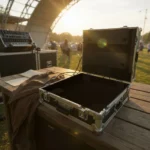 ProX Honeycomb Signature Series flight case for Behringer WING compact mixer, side profile with wheels