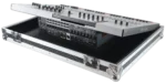 ProX flight case for Behringer Wing digital mixer console with low profile wheels and protective padding