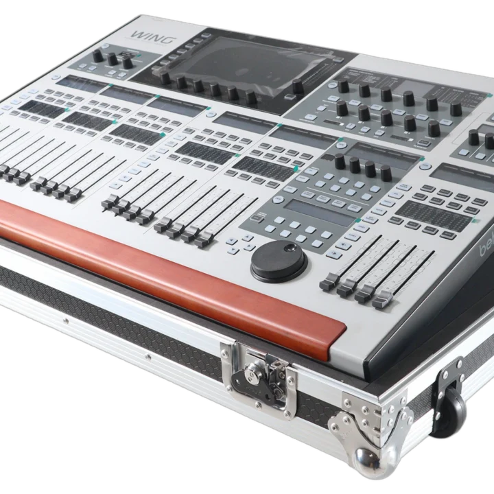 ProX flight case for Behringer Wing digital mixer console with low profile wheels and front panel