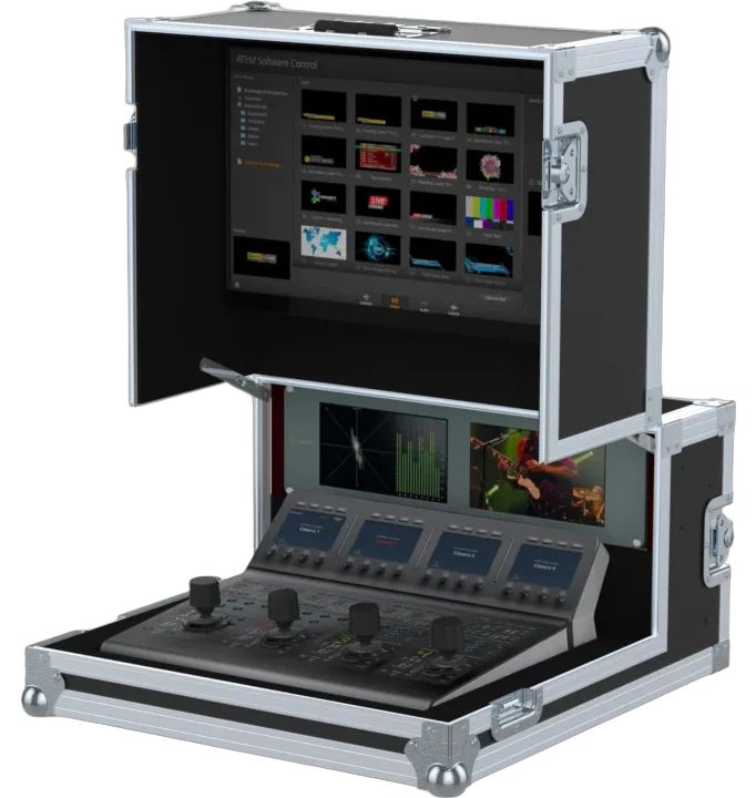 ProX flight case for Blackmagic ATEM 1 M/E camera control panel with 3U and 6U rack spaces