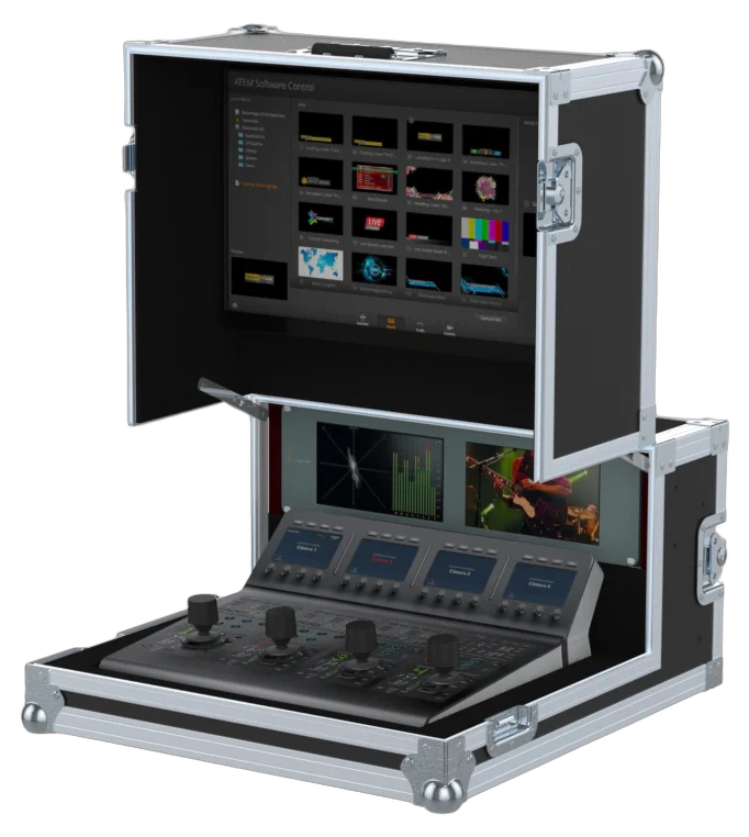 ProX Blackmagic ATEM Flight Case 3U 6U ProX flight case for Blackmagic ATEM 1 M/E camera control panel with 3U and 6U rack spaces