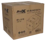 ProX BLAQ Series 10U vertical amp rack case 14 inch deep dimensional specifications diagram