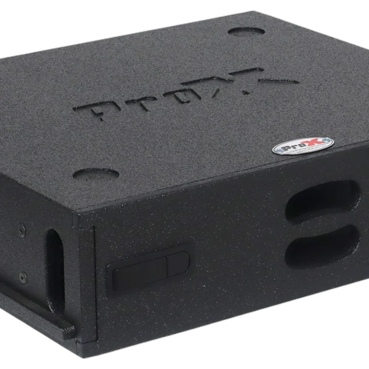ProX BLAQ Series 2U rack case showing polyurea coated surface texture and durability finish