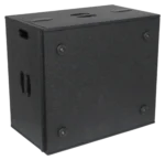ProX BLAQ Series 6U rack case with polyurea coating in professional studio equipment setup