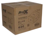 ProX BLAQ Series 8U vertical amp rack case 14 inch deep dimensional diagram with measurements