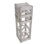 ProX bolt box hinge truss segment installed in ground support block system configuration