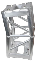 ProX 12 inch bolt plate box truss segment with 12 degree angle connector detail