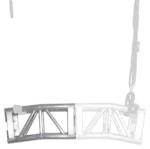 ProX 7 degree 12 inch bolt plate box truss segment with welded construction and connection points