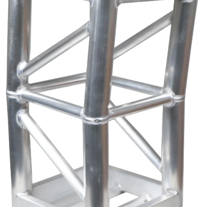 ProX 7 degree 12 inch bolt plate box truss segment front view showing aluminum construction