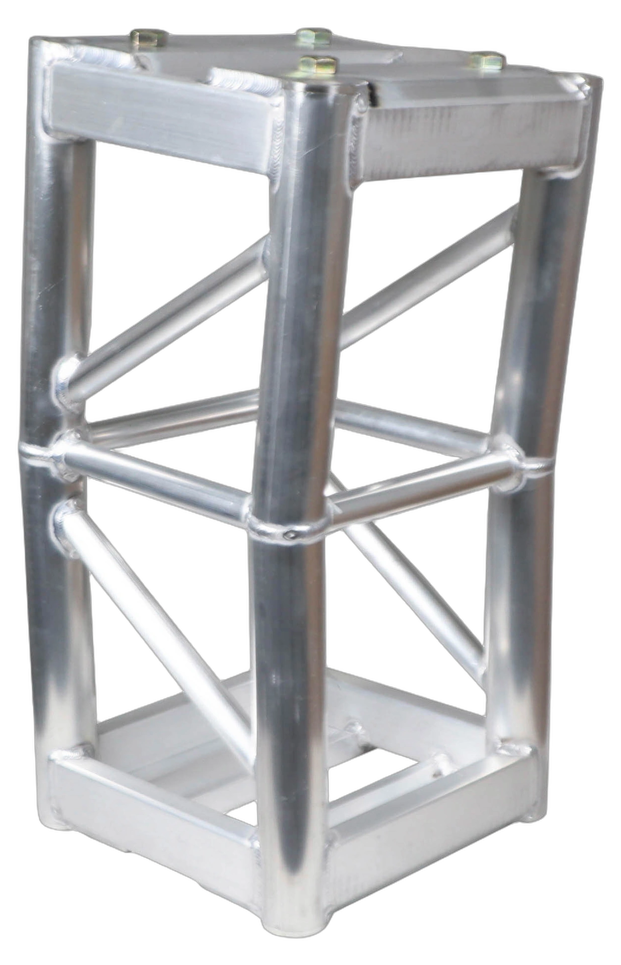 ProX 7 Degree 12 Inch Bolt Plate Box Truss Segment ProX 7 degree 12 inch bolt plate box truss segment front view showing aluminum construction