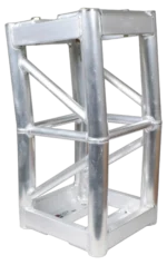 ProX 7 degree bolt plate box truss segment with 12 inch span showing connection points