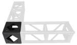 ProX BoltX 6 way 12 inch flushed black corner block bolted professional box truss MK2 side profile