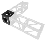 ProX BoltX 6 way 12 inch black box truss rear panel showing bolted connection points and structural design