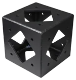 ProX BoltX 6 way 12 inch flushed black corner block bolted professional box truss MK2 front view