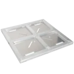ProX 24-inch aluminum BoltX base plate raised frame close-up showing bolt connection details