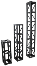 ProX BoltX black bolted box truss segment 12 inch rear panel connection detail