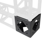 ProX BoltX 12 inch box truss flushed black corner block bolted connection detail