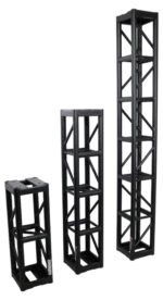 ProX BoltX black bolted box truss segment with 3mm wall construction and professional connectors