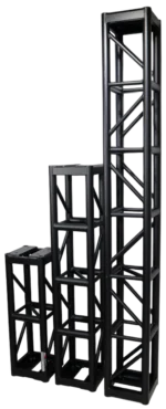 ProX BoltX black bolted box truss segment with 3mm wall construction and professional hardware