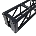 ProX BoltX black bolted box truss segment with 3mm wall construction and professional connectors