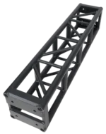 ProX BoltX black bolted box truss segment 12 inch professional truss side angle view