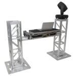 ProX grip block grapple bars mounted on 12-inch BoltX truss in professional stage rigging setup