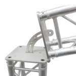 ProX adjustable book-hinge connection with 0 to 180 degree range specifications and dimensional measurements