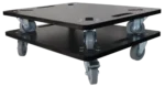 ProX set of two caster boards with four-inch industrial grade wheels for equipment cases and speakers