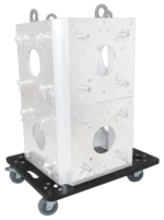 ProX caster board with four industrial grade wheels dimensional diagram specifications