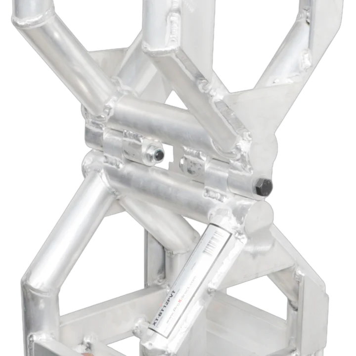 ProX center pivot hinge bolted truss variable corner articulating block front view