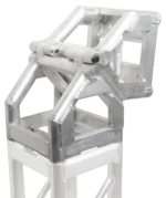 ProX center pivot hinge bolted truss variable corner articulating block shown from side angle