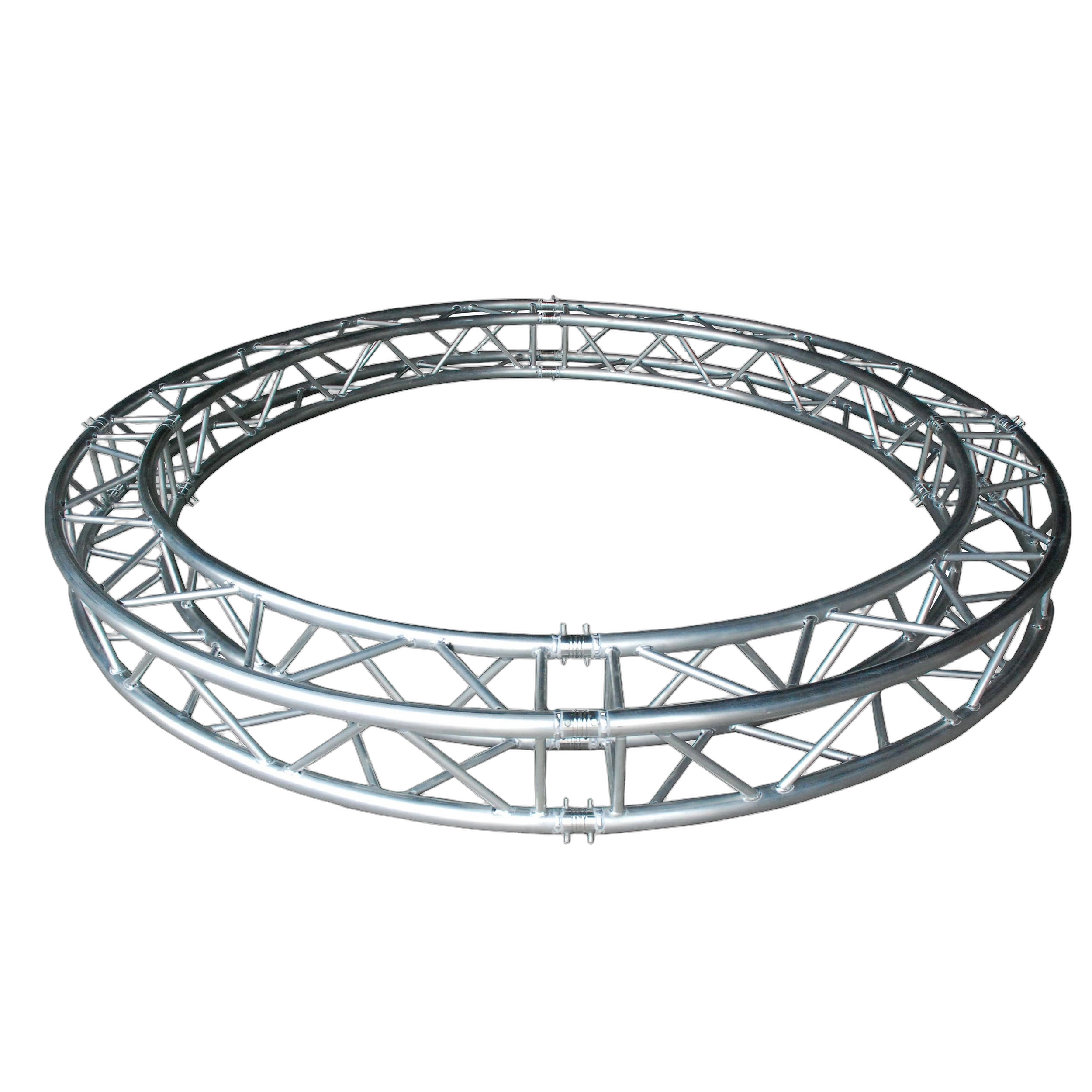 ProX Circular Square Frame Truss 8 Segments Front View ProX circular square frame truss system 8 segments 19.68 feet modular aluminum construction