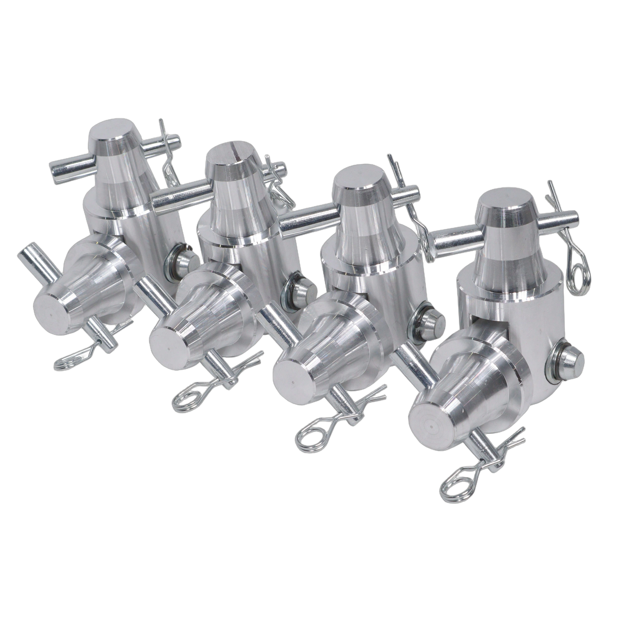 ProX Conical Tube Ground Support Post Towers Male to Male Hinge Joint ProX conical tube ground support post towers with male to male hinge joint connector for F31 F32 F34 truss systems