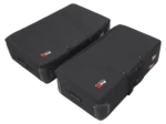 ProX padded carrying travel bags for DJ Control Tower podium, showing protective padding and zipper detail
