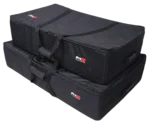 ProX padded carrying travel bags set for DJ Control Tower podium with protective foam interior