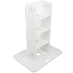 ProX Control Tower DJ podium dimensional diagram specifications white finish road cases