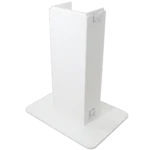 ProX Control Tower DJ Podium dimensional specifications diagram showing width depth height measurements white finish