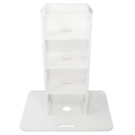 ProX Control Tower DJ podium dimensional diagram specifications measurements white finish