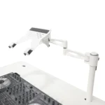 ProX Control Tower DJ podium dimensional diagram specifications white finish measurements